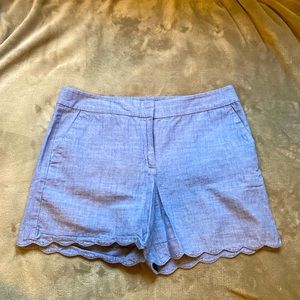 Talbots Scallop hem shorts